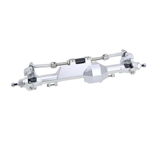 RC Hinterachse Kompatibel Mit Vanquish H10 1/10 RC Crawler Car Upgrade-Teile CNC-Aluminium Vorne Hinten Gerade Komplettes Achsenset(Silver,Front) von MGHGFYTAS