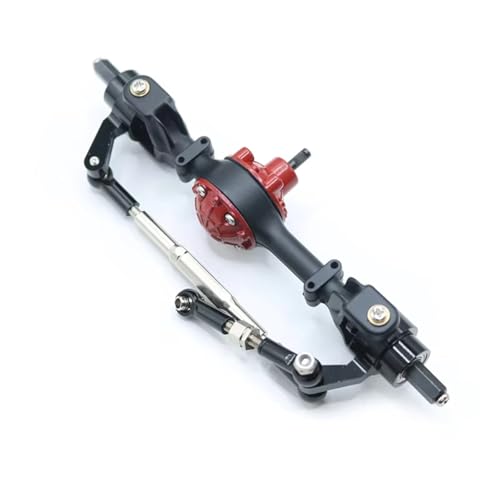 RC Hinterachse Kompatibel Mit WPL C14 C24 C54 C74 RC-Autos, Upgrade-Teile, Modifikationszubehör, Metall-Vorder- Und Hinterachsen-Set(Black,Front) von MGHGFYTAS