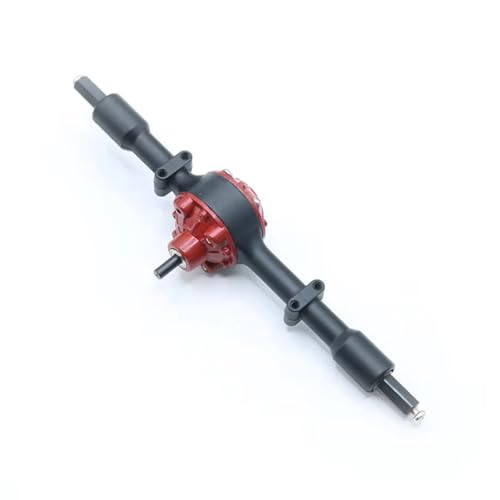 RC Hinterachse Kompatibel Mit WPL C14 C24 C54 C74 RC-Autos, Upgrade-Teile, Modifikationszubehör, Metall-Vorder- Und Hinterachsen-Set(Black,Rear) von MGHGFYTAS