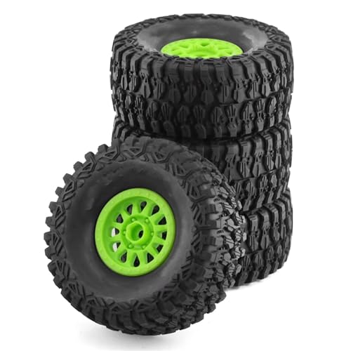 RC Reifen Kompatibel Mit ARRMA Für Mojave Für TRAXXAS 1/7 RC Auto Off-Road Für Buggy 4 Stück 135 Mm Für Desert Short Course Truck Reifen 17 Mm Radsechskant(Green) von MGHGFYTAS