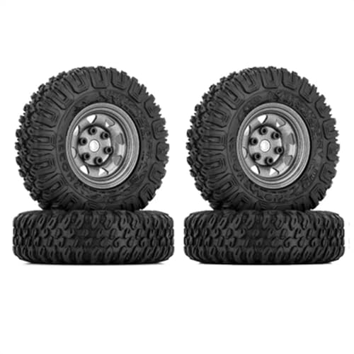 RC Reifen Kompatibel Mit Axial Für Yeti Jr D90 TF2 Für Tamiya 1/10 RC Crawler Car 4PCS 85mm 1,55 Metall Beadlock Felgen Reifen Set RC Reifen Kompatibel Mit Axial Für Yeti Jr D90 TF2 Für Tamiya 1/10 RC Crawler Car 4PCS 85mm 1,55 Metall Beadlock Felgen Reifen Set von MGHGFYTAS