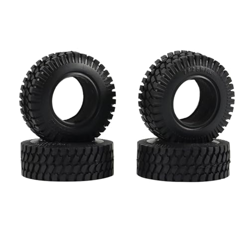 RC Reifen Kompatibel Mit Axial Für Yeti Jr D90 TF2 Für Tamiya CC01 LC70 Für MST Für JIMNY RC Crawler Car 4PCS 75MM 1,55 Zoll Gummiradreifen Reifen von MGHGFYTAS
