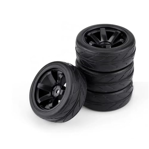 RC Reifen Kompatibel Mit HSP Für HPI Für Trxs Für TRX4 Für TRX-4 Für Tamiya RC-Autozubehör Reifen 4 Stück 65 * 26 Mm On-Road-Reifen Und Radsechskant 12 Mm(DLT012) von MGHGFYTAS