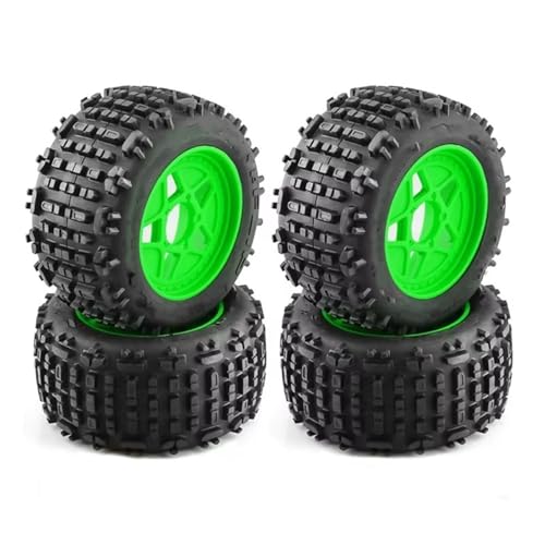RC Reifen Kompatibel Mit TRAXXAS Für Sledge Für ARRMA Für KRATON 1/10 1/8 RC Auto 4 Stück 152 Mm Für Monster Truck Reifen Mit 12 Mm 14 Mm 17 Mm Radsechskant von MGHGFYTAS