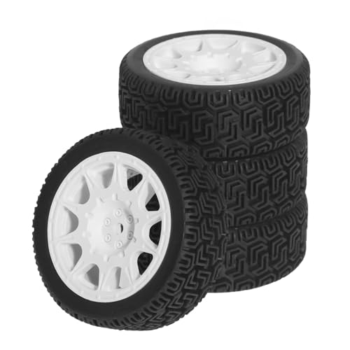 RC Reifen Kompatibel Mit Tamiya Für TT01 Für TT02 XV01 XV02 TA06 PTG-2 1/10 RC Für Rennwagen 68 Mm Reifen Auf Der Straße Für Touring Drift Car Reifenrad von MGHGFYTAS