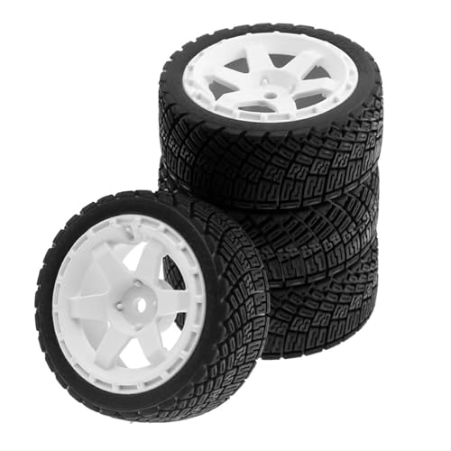 RC Reifen Kompatibel Mit Tamiya Für TT02 XV01 Für Lancia Für Delta W150 1/10 RC Für Rennwagenteile 4 Stück 67 Mm Gummireifen Rad Reifen 12 Mm Sechskant von MGHGFYTAS
