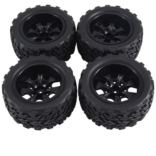 RC Reifen Kompatibel Mit Traxxas Für Rustler 2WD 4X4 Für VXL Für Redcat 1/10 RC Autos Upgrade Teil LKW Räder Und Reifen 12mm Sechskant von MGHGFYTAS