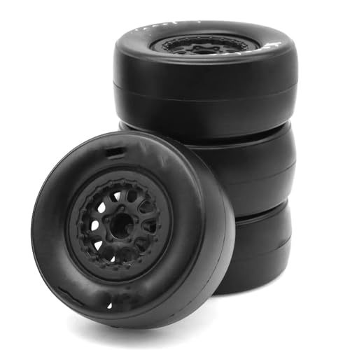 RC Reifen Kompatibel Mit Traxxas Für Slash Für Arrma Für Senton Für HuanQi 727 1/10 RC Auto Short Course Truck 105 Mm Reifen Rad Reifen 12 Mm Sechskant von MGHGFYTAS