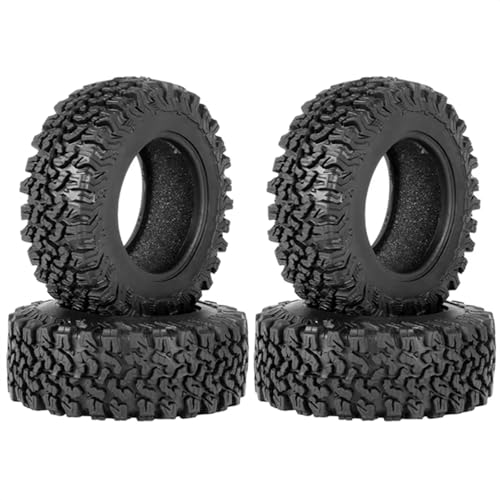 RC Reifen Kompatibel Mit Traxxas Für TRX4 D90 Für Axial Für SCX10 II Für Redcat Für MST 1/10 RC Crawler Car 4PCS 90mm 1,9 Gummireifen Radreifen von MGHGFYTAS