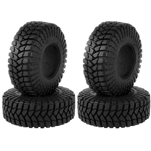 RC Reifen Kompatibel Mit Traxxas Für TRX4 Für Axial Für SCX10 II III Für Redcat Für MST 1/10 RC Crawler Car 4PCS 110 Mm 1,9 Gummireifen Radreifen von MGHGFYTAS