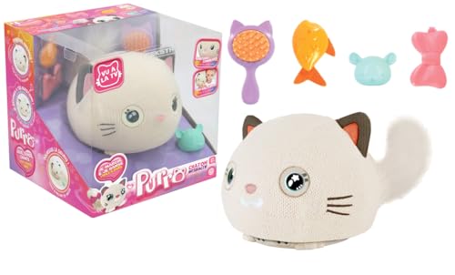 MGM JOUET - Purro - Intelligente Interaktive Katze - 110870 - Reagiert auf Berührungen und Geräusche - Weiß - Miaut und Schnurrt - Teksta - Spielzeug für Kinder - Kätzchen - Roboter - Ab 5 Jahren MGM JOUET - Purro - Intelligente Interaktive Katze - 110870 - Reagiert auf Berührungen und Geräusche - Weiß - Miaut und Schnurrt - Teksta - Spielzeug für Kinder - Kätzchen - Roboter - Ab 5 Jahren von MGM GAMES