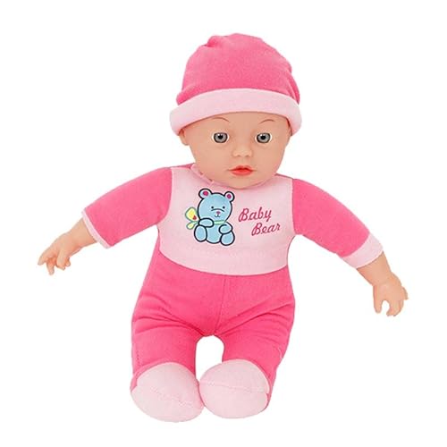 MGM Grand Clement Clementine - Puppe - Kinderspielzeug - 120290 - Rosa - Vinyl - Puppe - Baby - Mannequin - 30 cm x 15 cm - Ab 18 Monaten von MGM Grand