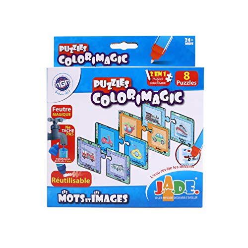 J.A.D.E - Puzzle Colorimagic – Lernspiel – Erste Gedanken – 140401 – 16 Teile – Mehrfarbig – Karton – Spiel für Kinder – Jade – 17 cm x 19 cm – ab 24 Monaten J.A.D.E - Puzzle Colorimagic – Lernspiel – Erste Gedanken – 140401 – 16 Teile – Mehrfarbig – Karton – Spiel für Kinder – Jade – 17 cm x 19 cm – ab 24 Monaten von J.A.D.E