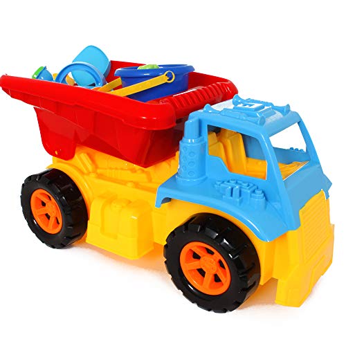 BLUE SKY Bluesky Mehrfarbig Riesen-Kipper-Strand-LKW-Netz 047601 – 59 cm – Strandspiel für Kinder ab 24 Monaten von BLUE SKY