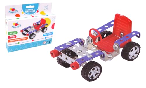 FLYPOP'S - Auto zum Zusammenbauen - Konstruktion - 038570 - Mehrfarbig - Metall - 63 Teile - Kinderspielzeug - Geschenk - Mechanik - Montage-Set - Heimwerken - Montage - Kran - Ab 6 Jahren FLYPOP'S - Auto zum Zusammenbauen - Konstruktion - 038570 - Mehrfarbig - Metall - 63 Teile - Kinderspielzeug - Geschenk - Mechanik - Montage-Set - Heimwerken - Montage - Kran - Ab 6 Jahren von FLYPOP'S