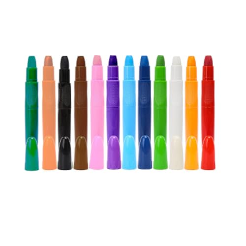 FLYPOP'S - Make-up-Stifte – festliches Make-up – 259211 – 12 Farben – empfindliche Haut – im Labor getestet – Party – Karneval – Geburtstag – Kinder – Kostüm – ab 3 Jahren von FLYPOP'S