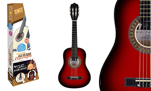 WS - Gitarre - 1/4 - Klassik - 620688 - 75 cm - Sunburst - Ideal für Anfänger - 3 Monate Abonnement für iMusic-School kostenlos - Kindergitarre - Linde und Ahorn - IZZY - Ab 5 Jahren von MGM