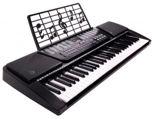 WS – Synthesizer – 61 Tasten – Elegance – 610601 – 95 cm – Schwarz – Ideal für Anfänger – Amateurmusiker – USB-Kabel im Lieferumfang enthalten – Mikrofon von MGM