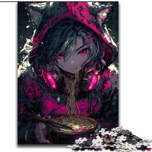 1000-teiliges Puzzle für Erwachsene, Anime Catwoman, Lernspiele, Heimdekoration ganze Familie (Größe 50x75cm) von MGQWPZDBD