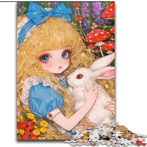 1000-teiliges Puzzle für Erwachsene, Anime-Mädchen-Puzzle, pädagogisches Denkspiel, künstlerische Heim- und Bürodekoration, ab 14 Jahren, 50x75cm von MGQWPZDBD