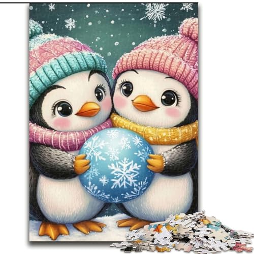 1000-teiliges Puzzle für Erwachsene, Baby-Pinguin-Puzzle, pädagogisches Denkspiel, künstlerische Heim- und Bürodekoration, ab 14 Jahren, 50x75cm 1000-teiliges Puzzle für Erwachsene, Baby-Pinguin-Puzzle, pädagogisches Denkspiel, künstlerische Heim- und Bürodekoration, ab 14 Jahren, 50x75cm von MGQWPZDBD