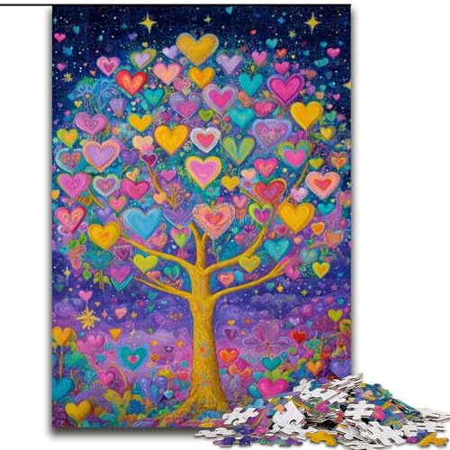 1000-teiliges Puzzle für Erwachsene, Baum des Lebens, Lernspielzeug, Familienspiele, einzigartige Geburtstags- und Geschenkideen (Größe 50x75cm) von MGQWPZDBD