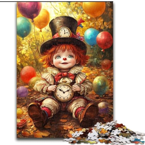 1000-teiliges Puzzle für Erwachsene, Clown-Baby-Puzzle, pädagogisches Denkspiel, künstlerische Heim- und Bürodekoration, ab 14 Jahren, 50x75cm 1000-teiliges Puzzle für Erwachsene, Clown-Baby-Puzzle, pädagogisches Denkspiel, künstlerische Heim- und Bürodekoration, ab 14 Jahren, 50x75cm von MGQWPZDBD