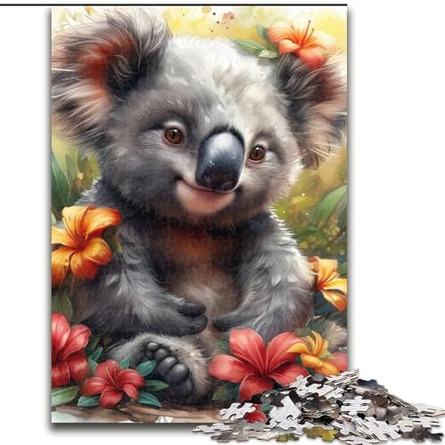 1000-teiliges Puzzle für Erwachsene, Geschenke, Dschungel-Koala, Lernspiele, Heimdekoration, ganze Familie (Größe 50x75cm) von MGQWPZDBD