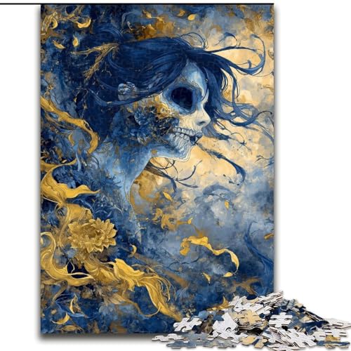 1000-teiliges Puzzle für Erwachsene, Geschenke, Skelett, Lernspiele, Heimdekoration, ganze Familie (Größe 50x75cm) von MGQWPZDBD