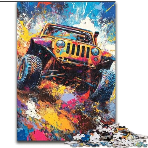 1000-teiliges Puzzle für Erwachsene, Geschenke für Geländefahrzeuge, Lernspiele, Heimdekoration, ganze Familie (Größe 26x38cm) von MGQWPZDBD