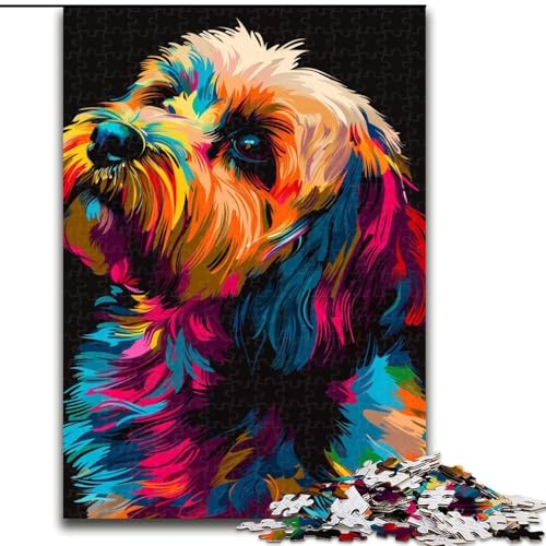 1000-teiliges Puzzle für Erwachsene, Havaneser-Hund, Kunst-Puzzle, anspruchsvolles Denkspiel für Teenager, perfekt als Heimdekoration oder Geschenk (Größe: 26x38cm) von MGQWPZDBD