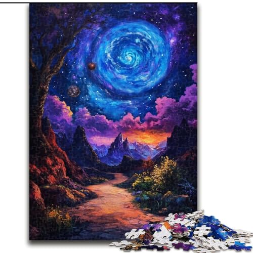 1000-teiliges Puzzle für Erwachsene, Herbst-Ölgemälde, pädagogisches Denkspiel, künstlerische Heim- und Bürodekoration, ab 14 Jahren, 50x75cm 1000-teiliges Puzzle für Erwachsene, Herbst-Ölgemälde, pädagogisches Denkspiel, künstlerische Heim- und Bürodekoration, ab 14 Jahren, 50x75cm von MGQWPZDBD