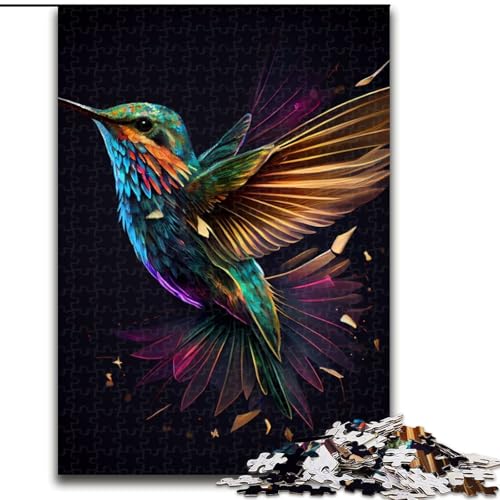1000-teiliges Puzzle für Erwachsene, Kolibri-Vogel-Puzzle, pädagogisches Denkspiel, künstlerische Heim- und Bürodekoration, ab 14 Jahren (Größe: 26x38cm) von MGQWPZDBD