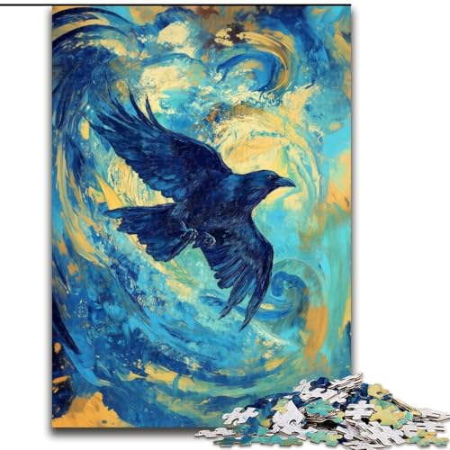 1000-teiliges Puzzle für Erwachsene, Nachthimmel-Adler, Lernspielzeug, Familienspiele, einzigartige Geburtstags- und Geschenkideen (Größe 50x75cm) von MGQWPZDBD