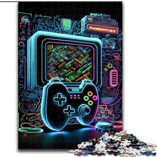 1000-teiliges Puzzle für Erwachsene, Neon-Spiel, Lernspielzeug, Familienspiele, einzigartige Geburtstags- und Geschenkideen (Größe 50x75cm) von MGQWPZDBD