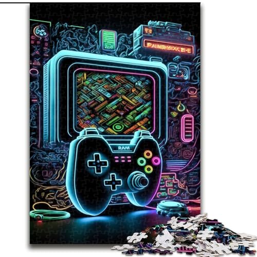 1000-teiliges Puzzle für Erwachsene, Neon-Spiel, Spielspielzeug, jedes Teil ist einzigartig – anspruchsvolles Familienspiel für Kinder ab 14 Jahren (Größe 26x38cm) von MGQWPZDBD
