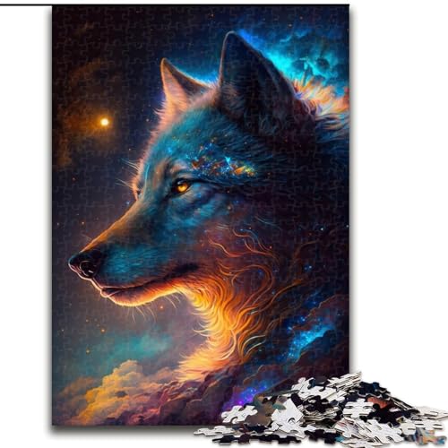 1000-teiliges Puzzle für Erwachsene, Space Wolf Puzzle, anspruchsvolles Denkspiel für Teenager, perfekt als Heimdekoration oder Geschenk (Größe: 26x38cm) von MGQWPZDBD