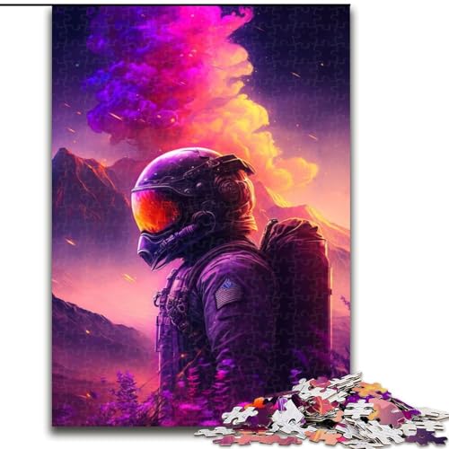 1000-teiliges Puzzle für Erwachsene, farbenfrohes Astronauten-Weltraum-Puzzle, pädagogisches Denkspiel, künstlerische Heim- und Bürodekoration, ab 14 Jahren (Größe: 26x38cm) von MGQWPZDBD