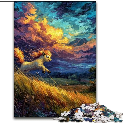 1000-teiliges Puzzle für Erwachsene, süßes Pony, Lernspiele, Heimdekoration, ganze Familie (Größe 26x38cm) von MGQWPZDBD