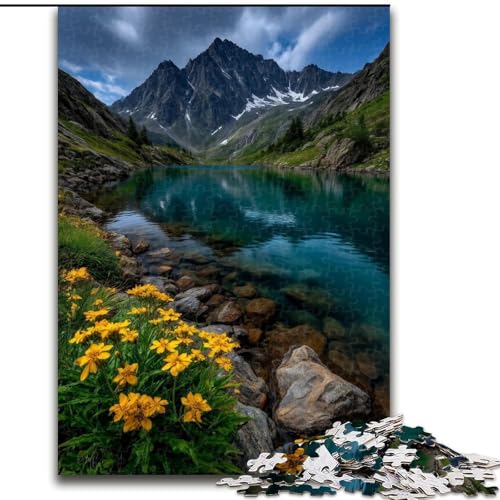 1000-teiliges Puzzle für Erwachsene, wunderschöne Berge und Seen, Spielspielzeug, jedes Teil ist einzigartig – anspruchsvolles Familienspiel für Kinder ab 14 Jahren (Größe 50x75cm) von MGQWPZDBD