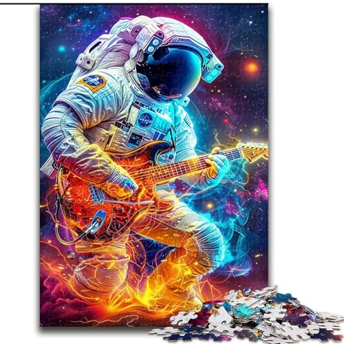 1000-teiliges Puzzle für Erwachsene und Jugendliche, Astronauten im Weltraum, geeignet für Personen ab 14 Jahren, Lernspiele, Wichtelgeschenke (Größe 26x38cm) von MGQWPZDBD