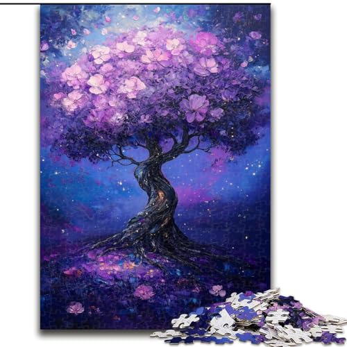 1000-teiliges Puzzle für Erwachsene und Jugendliche, Baum des Lebens, geeignet für Personen ab 14 Jahren, Lernspiele, Wichtelgeschenke (Größe 50x75cm) von MGQWPZDBD