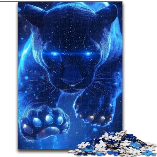 1000-teiliges Puzzle für Erwachsene und Jugendliche, Cosmic Black Panther, für Erwachsene und Jugendliche ab 14 Jahren, Lernspiel, Herausforderung, Spielzeug, Geschenk zum Geburtstag (Größe 26x38cm) 1000-teiliges Puzzle für Erwachsene und Jugendliche, Cosmic Black Panther, für Erwachsene und Jugendliche ab 14 Jahren, Lernspiel, Herausforderung, Spielzeug, Geschenk zum Geburtstag (Größe 26x38cm) von MGQWPZDBD