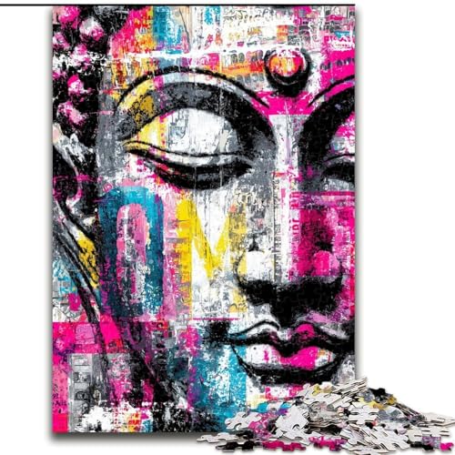 1000-teiliges Puzzle für Erwachsene und Jugendliche, Fantasy-Buddha, geeignet für Personen ab 14 Jahren, Lernspiele, Wichtelgeschenke (Größe 50x75cm) von MGQWPZDBD