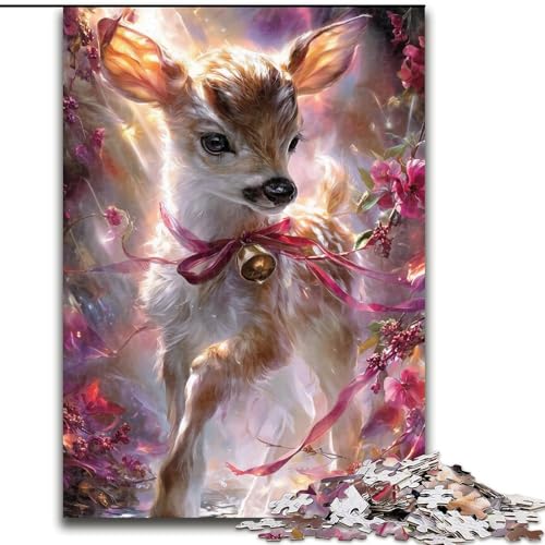 1000-teiliges Puzzle für Erwachsene und Jugendliche, Fantasy-Hirsch, trainieren Sie Ihr Gehirn und Ihre Hände, einzigartige Geburtstags- und Geschenkideen für Kinder ab 14 Jahren (Größe 50x75cm) von MGQWPZDBD