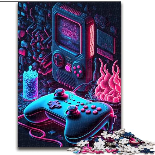 1000-teiliges Puzzle für Erwachsene und Jugendliche, Neon-Spiel, Analyse und Logik mit vollständig ineinandergreifenden, zufällig geformten Teilen für Kinder ab 14 Jahren (Größe 50x75cm) von MGQWPZDBD
