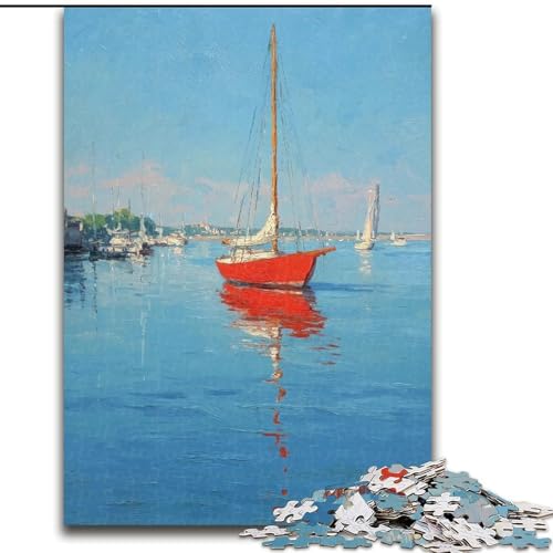 1000-teiliges Puzzle für Erwachsene und Jugendliche, Ölgemäldekunst, geeignet für Personen ab 14 Jahren, Lernspiele, Wichtelgeschenke (Größe 50x75cm) von MGQWPZDBD