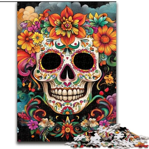 1000-teiliges Puzzle für Erwachsene und Jugendliche, Skelett, für Erwachsene und Jugendliche ab 14 Jahren, als Lernspiel, Herausforderung, Spielzeug, Geschenk zum Geburtstag (Größe 50x75cm) von MGQWPZDBD