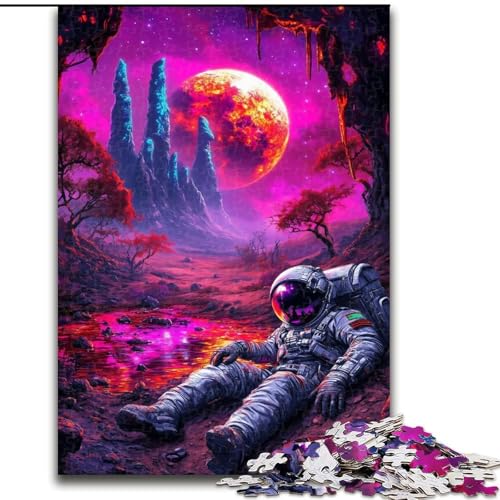 1000-teiliges Puzzle für Erwachsene und Jugendliche, Weltraumastronaut, für Erwachsene und Jugendliche ab 14 Jahren, als Lernspiel, Herausforderung, Spielzeug, Geschenk zum Geburtstag (Größe 50x75cm) 1000-teiliges Puzzle für Erwachsene und Jugendliche, Weltraumastronaut, für Erwachsene und Jugendliche ab 14 Jahren, als Lernspiel, Herausforderung, Spielzeug, Geschenk zum Geburtstag (Größe 50x75cm) von MGQWPZDBD