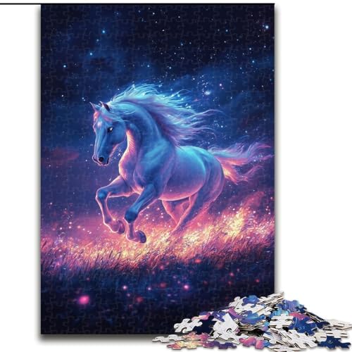 1000-teiliges Puzzle für Erwachsene und Jugendliche, kosmisches Pferd, geeignet für Personen ab 14 Jahren, Lernspiele, Wichtelgeschenke (Größe 50x75cm) von MGQWPZDBD